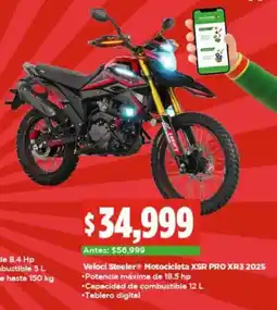 Bodega Aurrerá Veloci steeler motocicleta XSR PRO XR3 2025 oferta