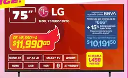 Soriana Híper Lg smart tv 75" oferta