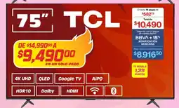 Soriana Híper Tcl google tv 75" oferta