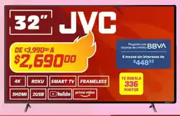 Soriana Híper Jvc smart tv 32" oferta