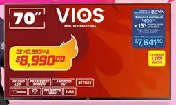 Soriana Híper Vios android tv 70" oferta
