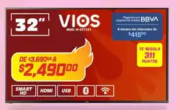 Soriana Híper Vios smart hd 32" oferta