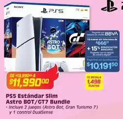 Soriana Híper Ps5 estándar slim astro bot/gt7 bundle oferta