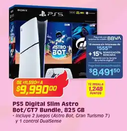 Soriana Híper Ps5 digital slim astro bot/gt7 bundle oferta