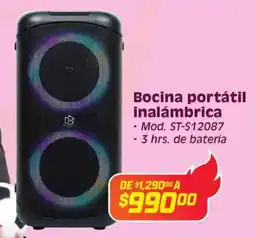 Soriana Híper Bocina portátil inalámbrica oferta