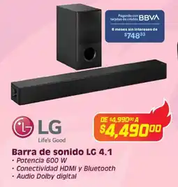 Soriana Híper Lg barra de sonido 4.1 oferta