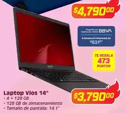 Soriana Híper Vios laptop 14" oferta