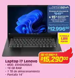 Soriana Híper Lenovo laptop i7 oferta