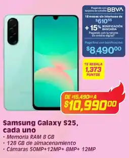 Soriana Híper Samsung galaxy S25, cada uno oferta