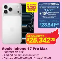 Soriana Híper Apple iphone 17 pro max oferta