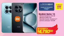 Soriana Híper Redmi note 15 oferta