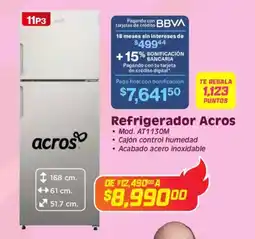 Soriana Híper Acros refrigerador oferta