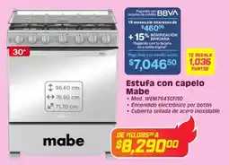 Soriana Híper Mabe estufa con capelo 30" oferta