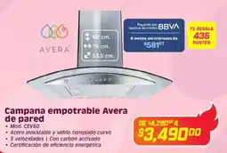 Soriana Híper Avera campana empotrable de pared oferta