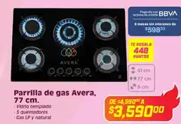 Soriana Híper Avera parrilla de gas oferta