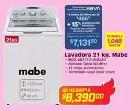 Soriana Híper Mabe lavadora oferta