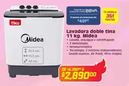Soriana Híper Midea lavadora doble tina oferta