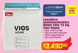 Soriana Híper Vios home lavadora semiautomática doble tina oferta