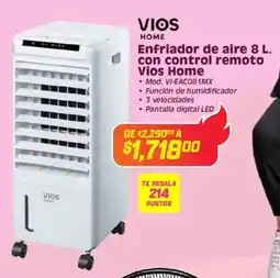 Soriana Híper Vios home enfriador de aire con control remoto oferta
