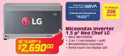 Soriana Híper Lg micoondas inverter 1.5 p³ neo chef oferta