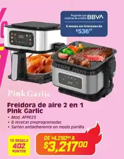 Soriana Híper Pink garlic freidora de aire 2 en 1 oferta