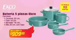 Soriana Híper Ekco batería oferta