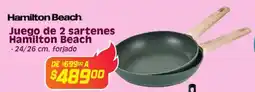 Soriana Híper Hamilton beach juego de 2 sartenes oferta