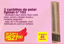 Soriana Híper 2 cuchillos de pelar opinel n°102 oferta