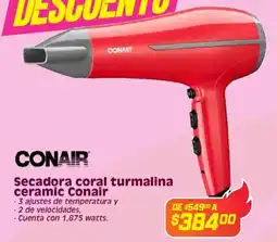 Soriana Híper Conair secadora coral turmalina ceramic oferta