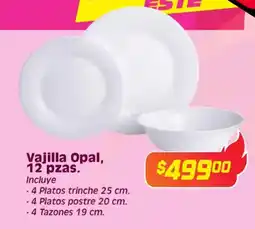 Soriana Híper Vajilla opal oferta