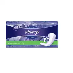 Farmacias YZA Always Pantiprotectores Largo 16 Pzs oferta