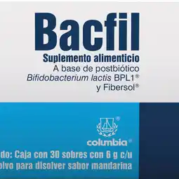 Farmacias YZA Bacfil 30Sb 6G Pvo oferta