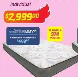 Soriana Híper Colchón toscano lord o regio individual oferta