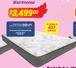 Soriana Híper Colchón toscano lord o regio matrimonial oferta
