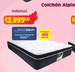 Soriana Híper Colchón alpine lord o regio individual oferta
