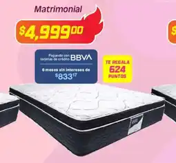 Soriana Híper Colchón seth lord o regio matrimonial oferta