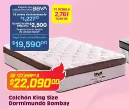 Soriana Híper Colchón king size dormimundo bombay oferta
