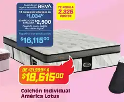Soriana Híper Colchón individual américa lotus oferta