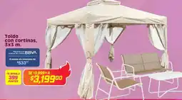 Soriana Híper Toldo con cortinas oferta
