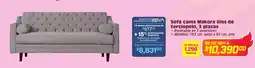 Soriana Híper Sofá cama makora ilios de terciopelo oferta