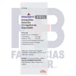 Farmacias Bazar MOUNJARO KWIKPEN 2.5MG/0.6ML 1 PLUMA PRECARGADA 4 DOSIS oferta