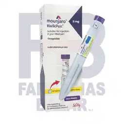 Farmacias Bazar MOUNJARO KWIKPEN 5MG/0.6ML 1 PLUMA PRECARGADA 4 DOSIS oferta