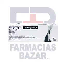 Farmacias Bazar WEGOVY FLEX TOUCH 2.4MG 1 PLUMA PRECARGADA 4 DOSIS oferta
