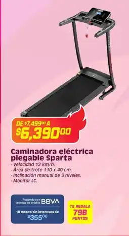 Soriana Híper Sparta caminadora eléctrica plegable oferta