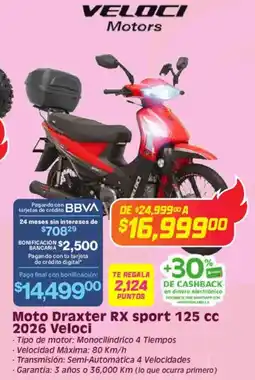 Soriana Híper Moto draxter rx sport oferta