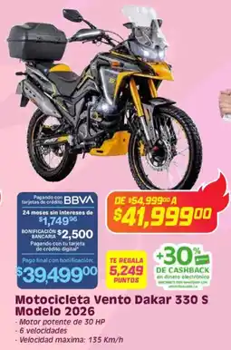 Soriana Híper Motocicleta vento dakar oferta