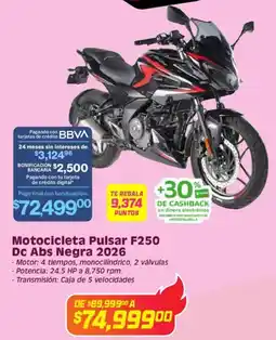Soriana Híper Motocicleta pulsar f250 oferta
