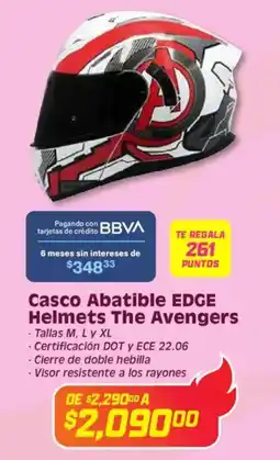 Soriana Híper Edge helmets casco abatible the avengers oferta