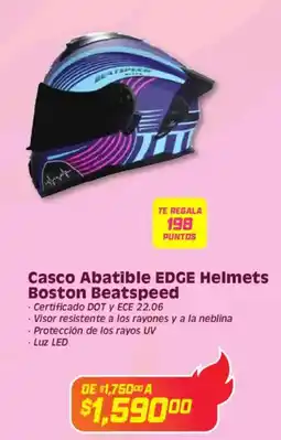Soriana Híper Edge helmets casco abatible boston beatspeed oferta