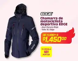 Soriana Híper Edge chamarra de motociclista deportiva oferta
